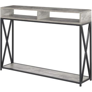 image:imageConvenience Concepts Tucson Deluxe 2 Tier Console Table SandstoneFaux Birch
