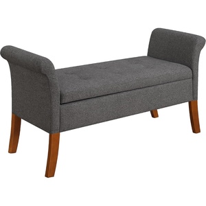image:imageDesigns4Comfort Garbo Entryway Storage BenchSoft Gray