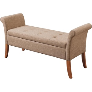 image:imageDesigns4Comfort Garbo Entryway Storage BenchTan Fabric
