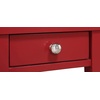 image:imageConvenience Concepts American Heritage Chairside End Table with Drawer 235  Classic Living Room Table with Storage Shelf Bedroom Nightstand BlackCranberry Red