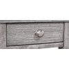 image:imageConvenience Concepts American Heritage Chairside End Table with Drawer 235  Classic Living Room Table with Storage Shelf Bedroom Nightstand BlackWirebrush Light Gray