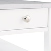image:imageConvenience Concepts American Heritage Chairside End Table with Drawer 235  Classic Living Room Table with Storage Shelf Bedroom Nightstand White Faux MarbleWhiteWhite Faux MarbleWhite