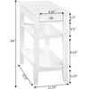 image:imageConvenience Concepts American Heritage Chairside End Table with USB Ports amp AC Outlet 1125  Living Room Accent with Storage Drawer amp Shelves Bedroom Nightstand with Charging Station NaturalWhite