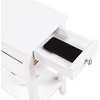 image:imageConvenience Concepts American Heritage Chairside End Table with USB Ports amp AC Outlet 1125  Living Room Accent with Storage Drawer amp Shelves Bedroom Nightstand with Charging Station NaturalWhite