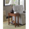 image:imageConvenience Concepts American Heritage Flip Top End Table 2325  Classic Narrow Chairside Accent with Hidden Storage amp Lower Shelf for Traditional Modern Living Room CherryMahogany