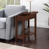 image:imageConvenience Concepts American Heritage Flip Top End Table 2325  Classic Narrow Chairside Accent with Hidden Storage amp Lower Shelf for Traditional Modern Living Room CherryEspresso
