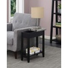 image:imageConvenience Concepts American Heritage Flip Top End Table 2325  Classic Narrow Chairside Accent with Hidden Storage amp Lower Shelf for Traditional Modern Living Room CherryFaux BirchBlack