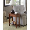 image:imageConvenience Concepts American Heritage Flip Top End Table 2325  Classic Narrow Chairside Accent with Hidden Storage amp Lower Shelf for Traditional Modern Living Room CherryMahogany
