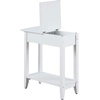 image:imageConvenience Concepts American Heritage Flip Top End Table 2325  Classic Narrow Chairside Accent with Hidden Storage amp Lower Shelf for Traditional Modern Living Room CherryWhite