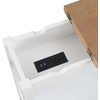 image:imageConvenience Concepts American Heritage Flip Top End Table with Charging Station and Shelf DriftwoodWhite