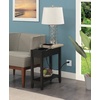 image:imageConvenience Concepts American Heritage Flip Top End Table with Charging Station and Shelf Faux BirchBlackFaux BirchBlack
