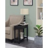 image:imageConvenience Concepts American Heritage Flip Top End Table with Charging Station and Shelf Faux BirchBlackFaux BirchBlack