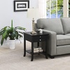 image:imageConvenience Concepts American Heritage Logan 1 Drawer End Table with PullOut Shelf BlackBlack