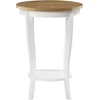 image:imageConvenience Concepts American Heritage Round End Table Driftwood  WhiteDriftwoodWhite