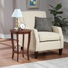 image:imageConvenience Concepts American Heritage Round End Table Driftwood  WhiteEspresso