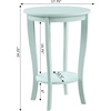 image:imageConvenience Concepts American Heritage Round End Table Driftwood  WhiteSea Foam
