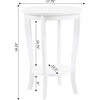 image:imageConvenience Concepts American Heritage Round End Table Driftwood  WhiteWhite