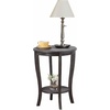 image:imageConvenience Concepts American Heritage Round End Table Driftwood  WhiteWirebrush Dark Gray