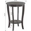 image:imageConvenience Concepts American Heritage Round End Table Driftwood  WhiteWirebrush Dark Gray