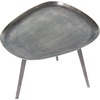 image:imageConvenience Concepts Bali Metal End Table 20  Modern Artisan Handcrafted Living Room Table Unique Cast Metal Family Room Side Table Triangular Bohemian Cocktail Style Antique SilverAntique Silver