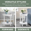 image:imageConvenience Concepts Classic Accents Brandi Oval End Table with Drawer 205  Classic Living Room Side Table with Storage Shelf Bedroom Nightstand BlackWhite