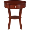 image:imageConvenience Concepts Classic Accents Schaffer End Table Dark Gray WirebrushMahogany