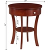 image:imageConvenience Concepts Classic Accents Schaffer End Table Dark Gray WirebrushMahogany