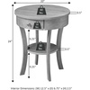 image:imageConvenience Concepts Classic Accents Schaffer End Table Dark Gray WirebrushNatural