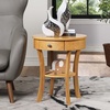 image:imageConvenience Concepts Classic Accents Schaffer End Table Dark Gray WirebrushNatural