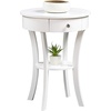 image:imageConvenience Concepts Classic Accents Schaffer End Table Dark Gray WirebrushWhite