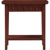 image:imageConvenience Concepts Dennis End Table with Shelf 24  Modern Living Room Side Table with Shelf Transitional Nightstand Wirebrush Dark GrayMahogany