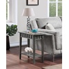 image:imageConvenience Concepts Dennis End Table with Shelf 24  Modern Living Room Side Table with Shelf Transitional Nightstand Wirebrush Dark GrayWirebrush Dark Gray
