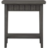 image:imageConvenience Concepts Dennis End Table with Shelf 24  Modern Living Room Side Table with Shelf Transitional Nightstand Wirebrush Dark GrayWirebrush Dark Gray