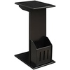 image:imageConvenience Concepts Designs2Go Abby C End Table 15  Traditional C Couch Table Classic Living Room Side Table with Magazine Holder Family Room Sliding End Table BlackBlack