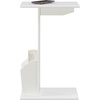 image:imageConvenience Concepts Designs2Go Abby C End Table 15  Traditional C Couch Table Classic Living Room Side Table with Magazine Holder Family Room Sliding End Table BlackWhite