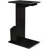 image:imageConvenience Concepts Designs2Go Abby C End Table 15  Traditional C Couch Table Classic Living Room Side Table with Magazine Holder Family Room Sliding End Table BlackBlack