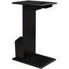image:imageConvenience Concepts Designs2Go Abby C End Table 15  Traditional C Couch Table Classic Living Room Side Table with Magazine Holder Family Room Sliding End Table BlackBlack