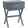 image:imageConvenience Concepts Designs2Go Landon End Table 19  Modern Side Accent with Storage Drawer for Transitional Contemporary Living amp Family Room Sea Foam BlueGrey