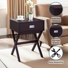 image:imageConvenience Concepts Designs2Go Landon End Table 19  Modern Side Accent with Storage Drawer for Transitional Contemporary Living amp Family Room Sea Foam BlueEspresso