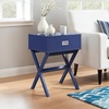 image:imageConvenience Concepts Designs2Go Landon End Table 19  Modern Side Accent with Storage Drawer for Transitional Contemporary Living amp Family Room Sea Foam BlueCobalt Blue