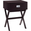 image:imageConvenience Concepts Designs2Go Landon End Table 19  Modern Side Accent with Storage Drawer for Transitional Contemporary Living amp Family Room Sea Foam BlueEspresso