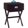 image:imageConvenience Concepts Designs2Go Landon End Table 19  Modern Side Accent with Storage Drawer for Transitional Contemporary Living amp Family Room Sea Foam BlueEspresso