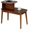 image:imageConvenience Concepts Designs2Go Maxwell Chairside End Table 28  2 Tier Narrow MidCentury Modern Side Accent with Storage Shelves for Living amp Family Room EspressoEspresso