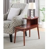 image:imageConvenience Concepts Designs2Go Maxwell Chairside End Table 28  2 Tier Narrow MidCentury Modern Side Accent with Storage Shelves for Living amp Family Room EspressoMahogany