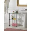image:imageConvenience Concepts Designs2Go Midnight Classic 3Tier Glass Square EndLamp Table Black GlassGlass