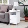 image:imageConvenience Concepts Designs2Go Storage Cabinet End Table with Shelf WhiteWhite