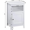 image:imageConvenience Concepts Designs2Go Storage Cabinet End Table with Shelf WhiteWhite