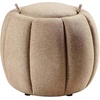 image:imageConvenience Concepts Designs4Comfort Daisy Accent Storage Ottoman 20  Round Modern Upholstered Foot Stool and Small Table with Tray Lid for Living Room Storage Ottoman Seat Dark Blue FabricTan