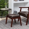 image:imageConvenience Concepts Designs4Comfort Natalie Accent Ottoman Stool Espresso Faux LeatherEspresso