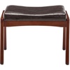 image:imageConvenience Concepts Designs4Comfort Natalie Accent Ottoman Stool Espresso Faux LeatherEspresso